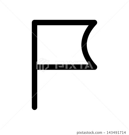 Simple flag icon illustration Simple flag icon illustration 143491714