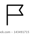 Simple flag icon illustration 143491715