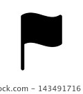 Simple flag icon illustration 143491716