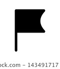 Simple flag icon illustration 143491717