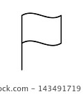 Simple flag icon illustration 143491719