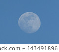 moon floating in the blue sky 143491896