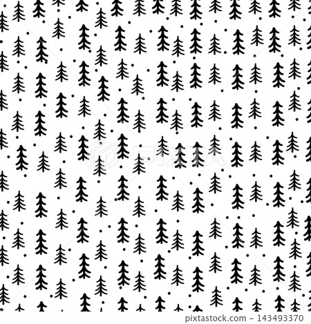 Minimalist Christmas Tree Pattern Minimalist Christmas Tree Pattern 143493370