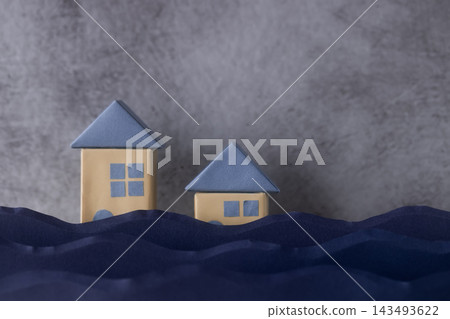暴雨引發洪水 暴雨引發洪水 143493622