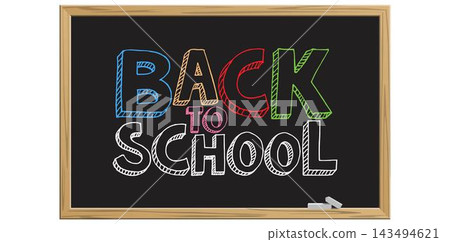 Black chalkboard with text Black chalkboard with text 143494621