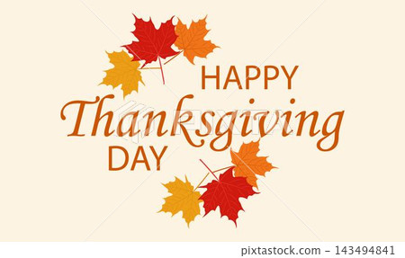 Happy thanksgiving greeting card Happy thanksgiving greeting card 143494841