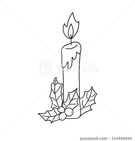 Candle, holiday, New Year decor Candle, holiday, New Year decor 143494994