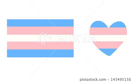 Transgender pride community flag, one of a LGBT. Sexual minorities identity Transgender pride community flag, one of a LGBT. Sexual minorities identity 143495138