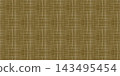 Seamless dark olive brown woven linen pattern with dense crosshatch lines in cream, ideal for natural fabric printing, textile design, upholstery and rustic home decor 143495454