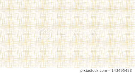 Seamless golden yellow woven linen pattern with thin crosshatch lines on light background, ideal for natural fabric printing, textile design, upholstery and rustic home decor Seamless golden yellow woven linen pattern with thin crosshatch lines on light background, ideal for natural fabric printing, textile design, upholstery and rustic home decor 143495458