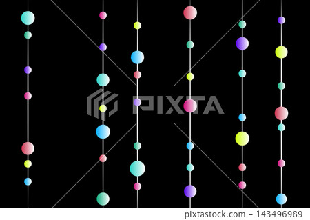 Colorful background material with round polka dots Colorful background material with round polka dots 143496989