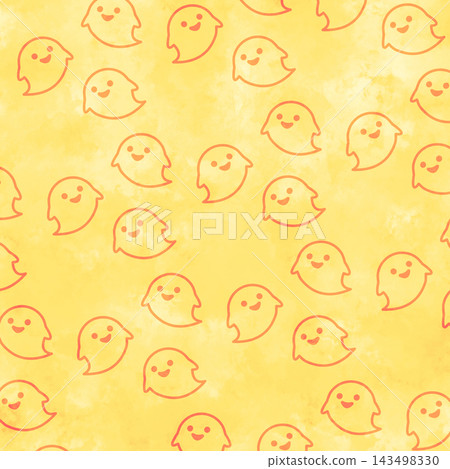 Background wallpaper material: Watercolor-style ghost pattern Background wallpaper material: Watercolor-style ghost pattern 143498330