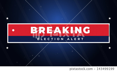 Breaking Alert Election Night Broadcast Illustration Breaking Alert Election Night Broadcast Illustration 143499199