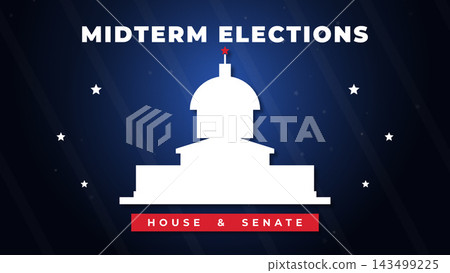 Capitol Midterms Election Night Broadcast Illustration Capitol Midterms Election Night Broadcast Illustration 143499225