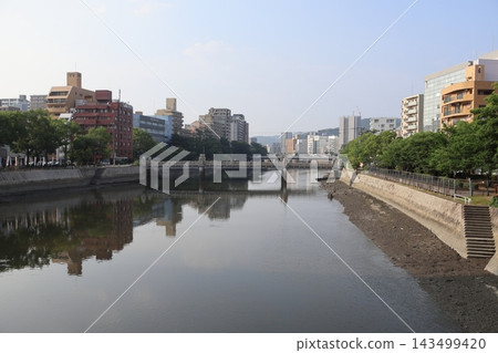 廣島市的河流和城市景觀 143499420