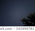 Dark Blue Night Sky With Faint Shooting Star Dark Blue Night Sky With Faint Shooting Star 143499781