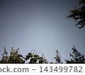 Evening Twilight Sky With Stars And Tree Silhouettes Evening Twilight Sky With Stars And Tree Silhouettes 143499782