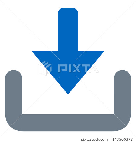 Download: Gray tray and blue down arrow Download: Gray tray and blue down arrow 143500378