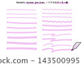 Pink marker line set 143500995