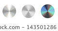 Holographic metallic disc gradient set 143501286