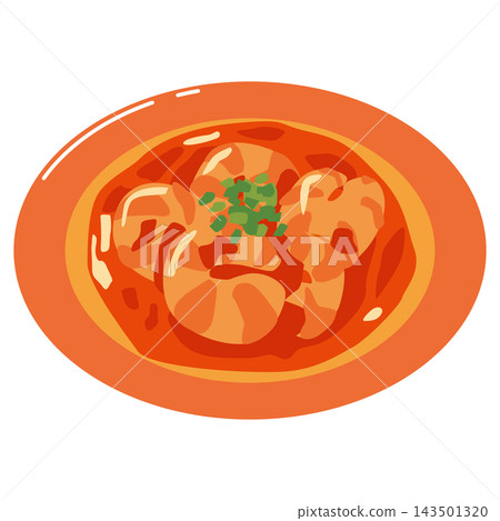 蝦仁辣椒的簡單插圖 蝦仁辣椒的簡單插圖 143501320