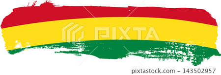 horizontal Mali and Bolivia brush flag, vector illustration on a white background horizontal Mali and Bolivia brush flag, vector illustration on a white background 143502957