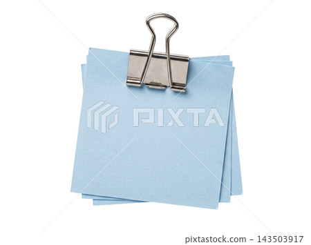 Stack of blue paper sheets element Stack of blue paper sheets element 143503917