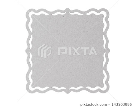 Grey square decorative paper element 143503996