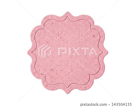 Simple decorative pink paper element Simple decorative pink paper element 143504135