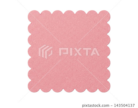 Abstract pink scalloped paper element Abstract pink scalloped paper element 143504137