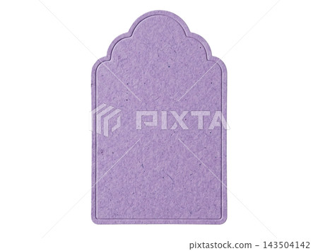 Die-cut empty purple paper element Die-cut empty purple paper element 143504142