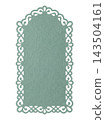 Isolated green vintage deco paper element 143504161