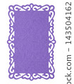 Isolated purple vintage deco paper element 143504162