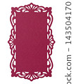 Red vintage deco paper element 143504170