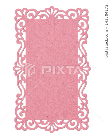 Elegant textured soft pink classic deco paper element 143504172