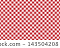red and white gingham plaid checkered pattern vector background 143504208