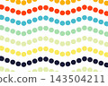 colorful wavy dot pattern on white background vector 143504211