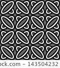 Seamless geometric vector pattern illustration 143504232