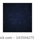 Abstract Dark Blue Digital Technology Network Background with Connected Plexus Nodes.  143504275