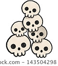 Skull in Halloween 143504298