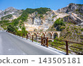 The Ponti di Vara features old railway remnants that transported marble from the Carrara Marble Quarries. The site shows cliffs and stone, reflecting a history of mining and engineering. 143505181