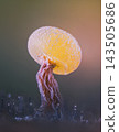 Slime mold - Physarum viride. It's a small protist organism 143505686