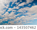 View of white clouds in the blue sky - cloudscape 143507462