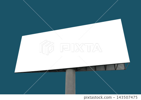 Mock up: blank white billboard and white clouds against blue-green background Mock up: blank white billboard and white clouds against blue-green background 143507475