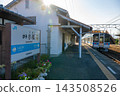 A train stopped at JR Iyo-Komatsu Station 143508526
