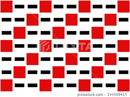 red and black geometric grid pattern on a clean white background. red and black geometric grid pattern on a clean white background. 143509415