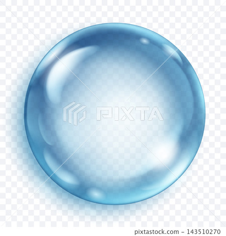 Blue sphere bubble Blue sphere bubble 143510270