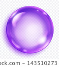 Shiny purple glossy bubble sphere. 143510273