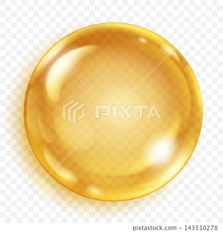 Golden oil drop sphere Golden oil drop sphere 143510278