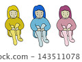 Illustration of a child sitting 143511078